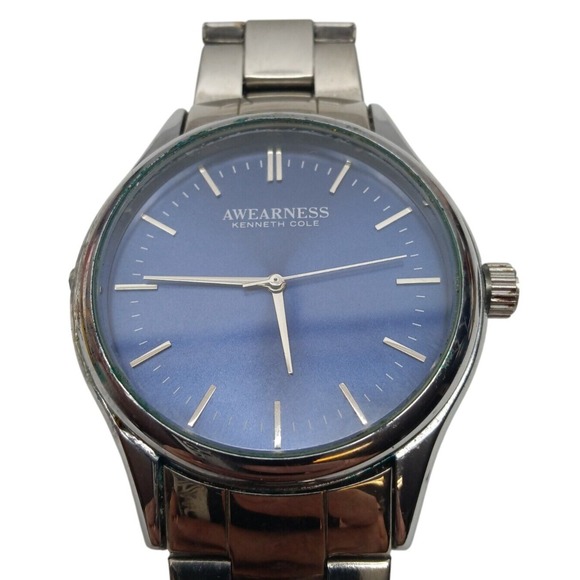 Men's AWEARNESS‎ by Kenneth Cole Quartz Stainless Steel Blue Face Watch - Picture 2 of 11